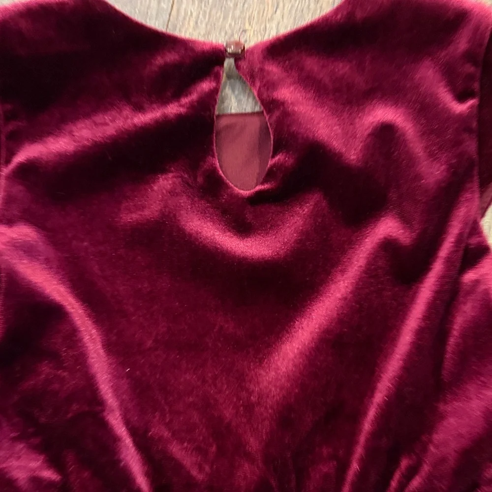 Zunie Maroon and Gold Kids Dance Dress